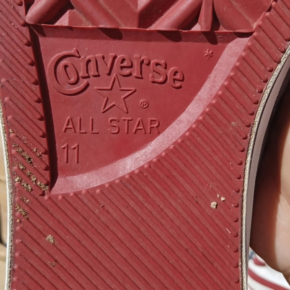 Vintage Chuck Taylor High Top Converse Stars & Stripe Patriotic Flag USA Size 11 - Picture 9 of 10